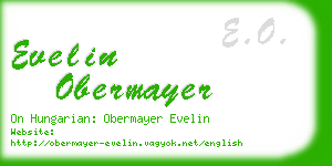 evelin obermayer business card